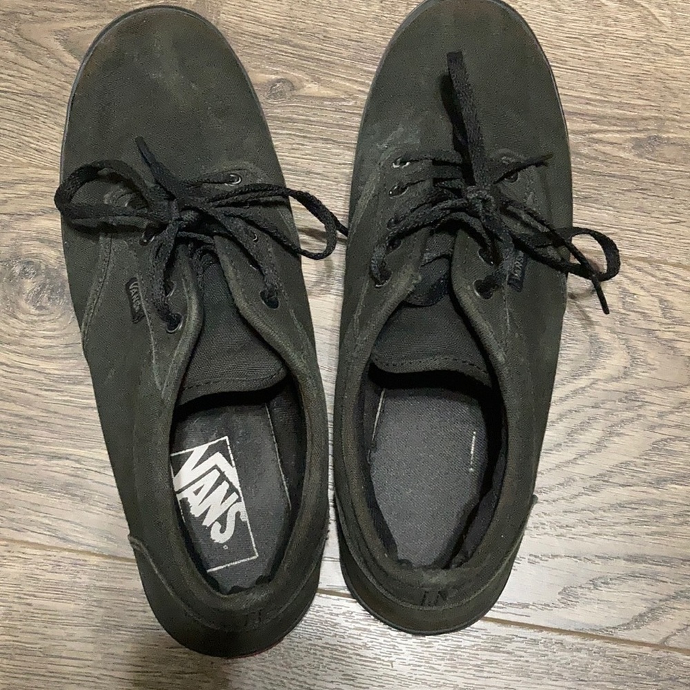 Black vans size 8